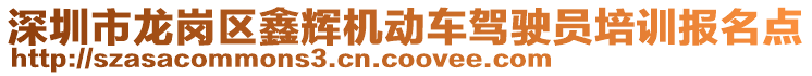 深圳市龍崗區(qū)鑫輝機動車駕駛員培訓(xùn)報名點