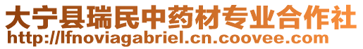 大宁县瑞民中药材专业合作社