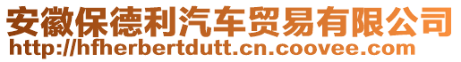 安徽保德利汽車貿(mào)易有限公司