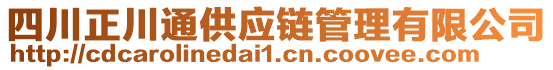 四川正川通供應(yīng)鏈管理有限公司