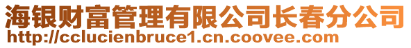 海銀財(cái)富管理有限公司長(zhǎng)春分公司