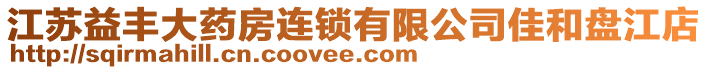 江蘇益豐大藥房連鎖有限公司佳和盤江店