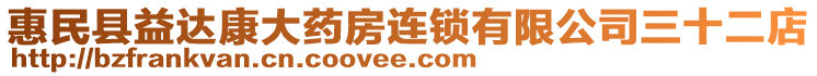 惠民縣益達(dá)康大藥房連鎖有限公司三十二店