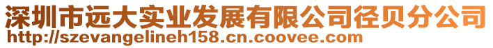 深圳市遠大實業(yè)發(fā)展有限公司徑貝分公司