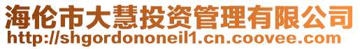 海倫市大慧投資管理有限公司