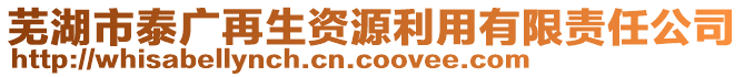 蕪湖市泰廣再生資源利用有限責(zé)任公司