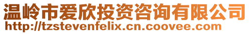 溫嶺市愛欣投資咨詢有限公司