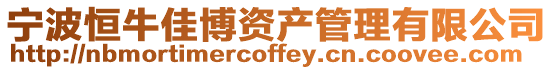 寧波恒牛佳博資產管理有限公司