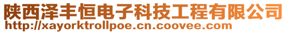 陕西泽丰恒电子科技工程有限公司