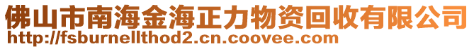 佛山市南海金海正力物資回收有限公司