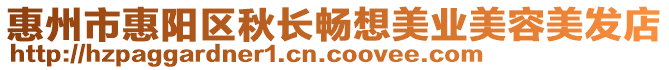 惠州市惠陽區秋長暢想美業美容美發店