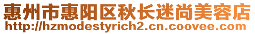 惠州市惠陽區(qū)秋長迷尚美容店