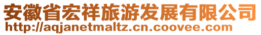 安徽省宏祥旅游發(fā)展有限公司