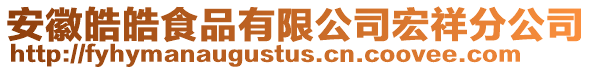 安徽皓皓食品有限公司宏祥分公司