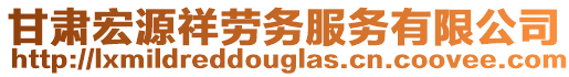 甘肅宏源祥勞務服務有限公司