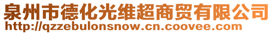 泉州市德化光維超商貿(mào)有限公司