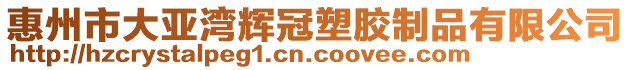 惠州市大亞灣輝冠塑膠制品有限公司