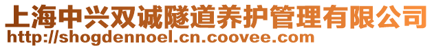 上海中興雙誠(chéng)隧道養(yǎng)護(hù)管理有限公司