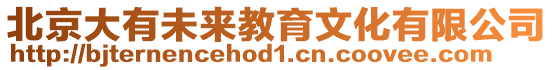 北京大有未來教育文化有限公司