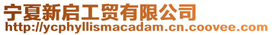 寧夏新啟工貿有限公司