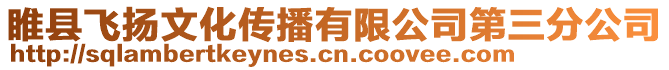 睢县飞扬文化传播有限公司第三分公司