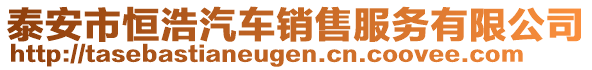 泰安市恒浩汽車銷售服務(wù)有限公司