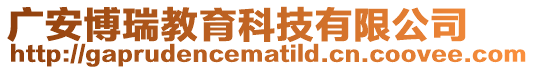 廣安博瑞教育科技有限公司