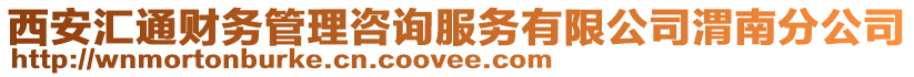 西安匯通財務管理咨詢服務有限公司渭南分公司