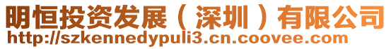 明恒投資發展(深圳)有限公司