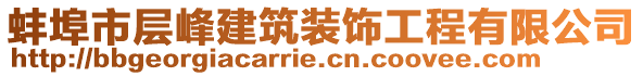 蚌埠市層峰建筑裝飾工程有限公司