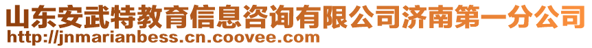 山東安武特教育信息咨詢有限公司濟南第一分公司