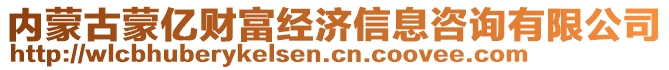 內(nèi)蒙古蒙億財富經(jīng)濟(jì)信息咨詢有限公司