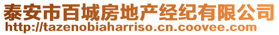 泰安市百城房地產經紀有限公司
