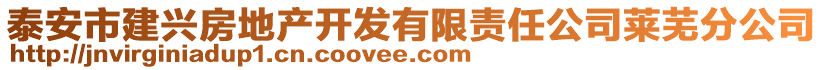 泰安市建興房地產開發有限責任公司萊蕪分公司