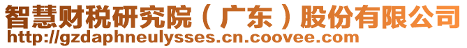 智慧財稅研究院（廣東）股份有限公司