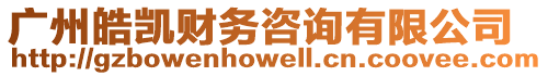 廣州皓凱財務咨詢有限公司