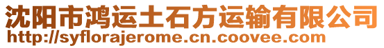 沈陽市鴻運(yùn)土石方運(yùn)輸有限公司
