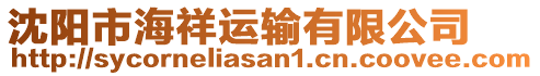 沈陽市海祥運(yùn)輸有限公司