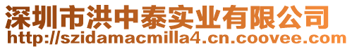 深圳市洪中泰實(shí)業(yè)有限公司