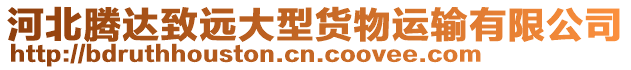 河北騰達致遠大型貨物運輸有限公司