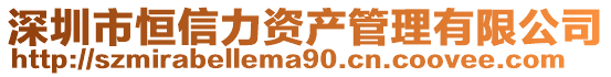 深圳市恒信力資產管理有限公司