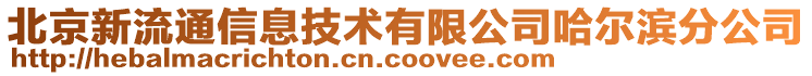 北京新流通信息技術有限公司哈爾濱分公司