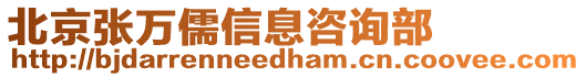 北京張萬儒信息咨詢部