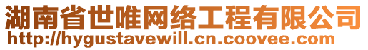 湖南省世唯網絡工程有限公司