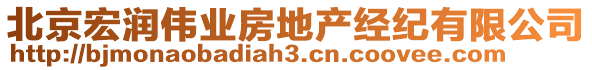 北京宏潤(rùn)偉業(yè)房地產(chǎn)經(jīng)紀(jì)有限公司