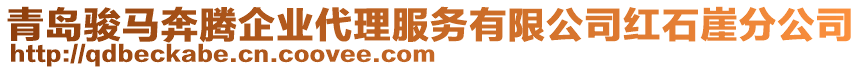 青島駿馬奔騰企業(yè)代理服務(wù)有限公司紅石崖分公司