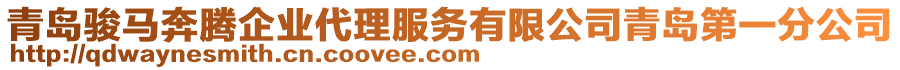 青島駿馬奔騰企業(yè)代理服務(wù)有限公司青島第一分公司