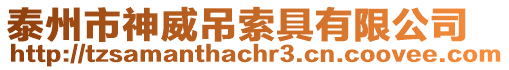 泰州市神威吊索具有限公司