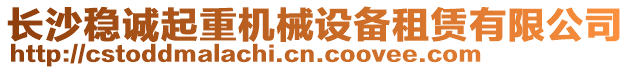 長沙穩(wěn)誠起重機械設備租賃有限公司