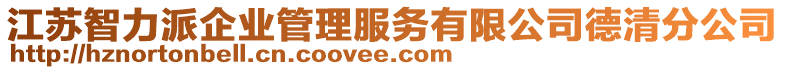 江蘇智力派企業(yè)管理服務(wù)有限公司德清分公司